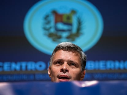 Leopoldo López em Madri.