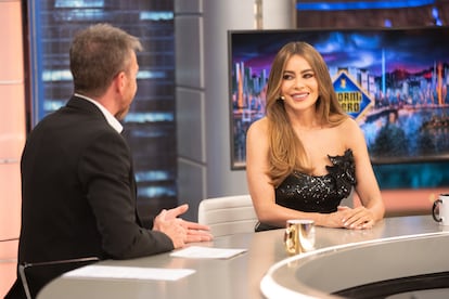 Sofia Vergara y Pablo Motos, en 'El Hormiguero', en una imagen del programa.