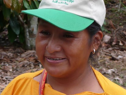 La agricultora peruana Olinda Ataucusi.