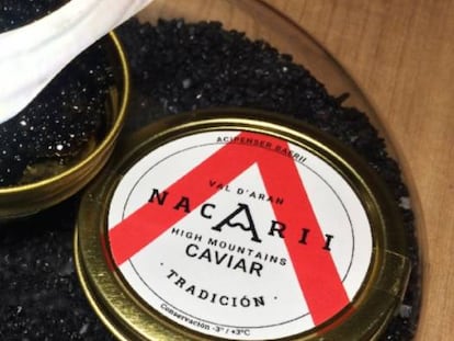 Una lata del caviar Tradición de Nacarii.