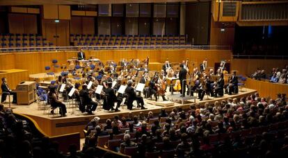 Una de las actuaciones de la Orquesta de Euskadi.