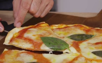 La típica pizza margarita que crees que es muy sosona pero después está para comerse cuatro seguidas