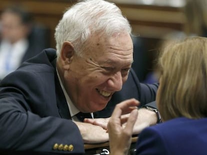 Jos&eacute; Manuel Garc&iacute;a-Margallo en el Congreso, este mi&eacute;rcoles. 