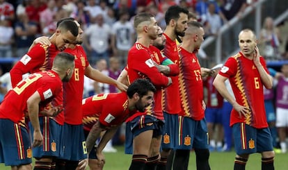 Seleção espanhola se despede da Copa após derrota nos pênaltis.
