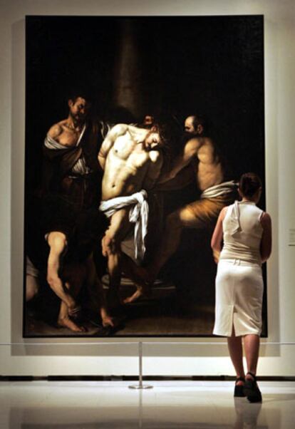 <i>Flagelación</i> (1607-1610), de Caravaggio, en el Museo Nacional de Arte de Cataluña.