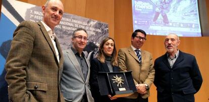 Presentación del Bilbao Mendi Film Festival este jueves en Bilbao.