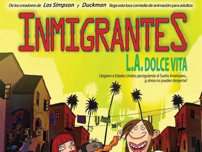 Cartel de Inmigrantes L.A. Dolce Vita