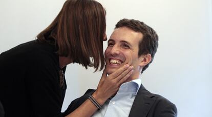 Pablo Casado en el Comité Nacional del PP.