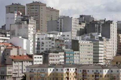 El barrio del Agra do Orzán y las viviendas sociales de marineros, en A Coruña.