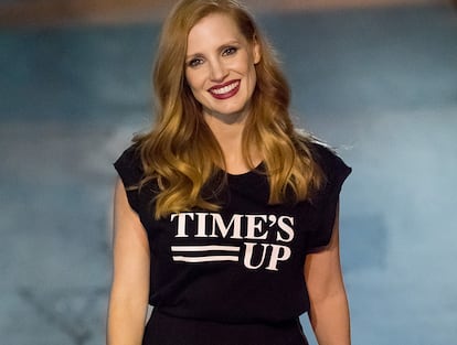 Jessica Chastain, una de las actrices que lidera el movimiento Time’s Up.