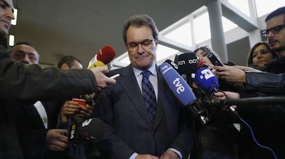 Artur Mas en la facultad de Derecho de la Universidad Autónoma de Madrid.