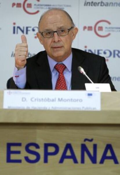 Cristóbal Montoro, ministro de Hacienda y Administraciones Públicas.
