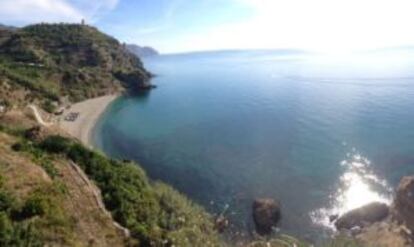 Playa del Maro, en Nerja.