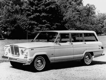  A Jeep Wagoneer from 1963, the predecessor to modern-day SUVs.