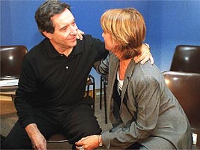 Iñaki Gabilondo y Gemma Nierga, ayer en los estudios de la cadena SER.