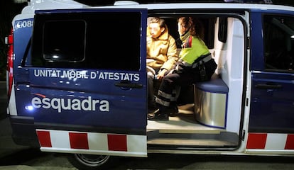 Un control d'alcoholèmia dels Mossos, en una imatge d'arxiu.