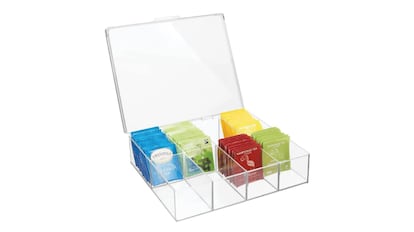 Caja para el té de mDesign, varios colores
