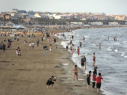 Una de las playas de Valencia.