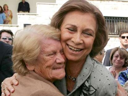 Reina Sofía en Atenas