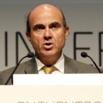 Luis de Guindos en el foro Bankia 2012