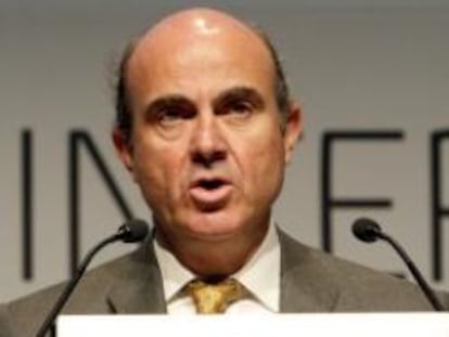 Luis de Guindos en el foro Bankia 2012