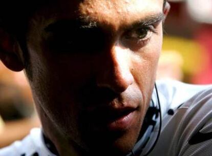 Alberto Contador, durante el pasado Tour.