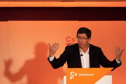 El candidato de Ciudadanos a la Junta, Juan Marín.
 
 