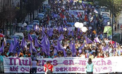 Manifestación en Galicia en 2008 por el derecho al aborto. / Lalo R. Villar