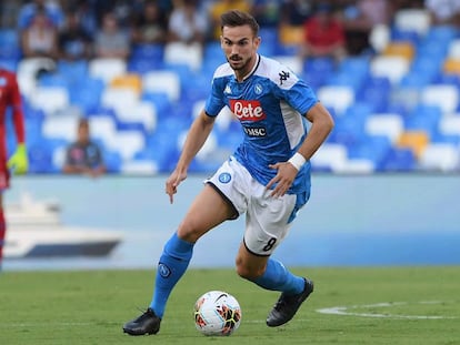 Fabián durante el Napoli - Sampdoria del sábado pasado.