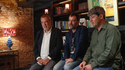 Jorge Díaz, Agustín Martínez y Antonio Mercero, componentes de Carmen Mola