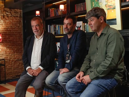 Jorge Díaz, Agustín Martínez y Antonio Mercero, componentes de Carmen Mola