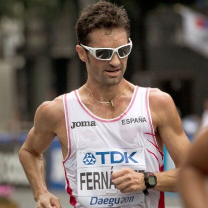 Paquillo Fernández, durante la marcha