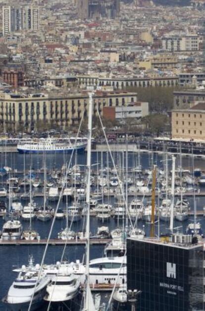 Vista del Port Vell de Barcelona.