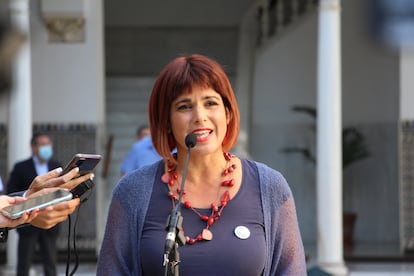 La líder de Adelante Andalucía y diputada no adscrita del Parlamento de Andalucía, Teresa Rodríguez, el pasado 27 de octubre.
