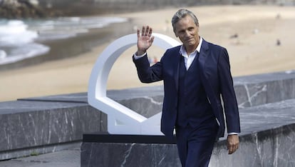 El actor estadounidense Viggo Mortensen posa este jueves en el Festival Internacional de Cine de San Sebastián donde recoge el Premio Donostia.