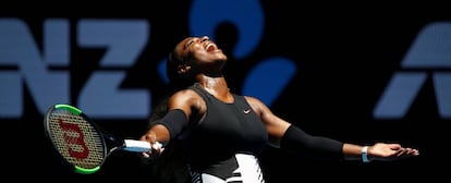 Serena Williams, durante un partido del último Open de Australia.