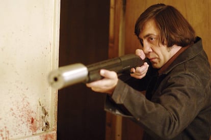 Javier Bardem interpreta um assassino em serie em ‘Onde os Fracos Não Têm Vez’ (2008).