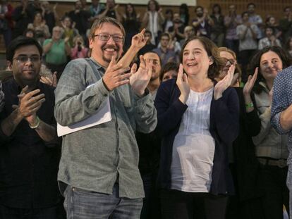 Gerardo Pisarello, Xavier Dom&egrave;nech, Ada Colau i Laia Ortiz. 