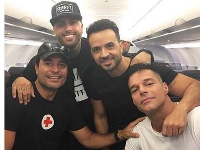 Chayanne, Nicky Jam, Luis Fonsi y Ricky Martin.