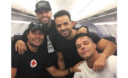 Chayanne, Nicky Jam, Luis Fonsi y Ricky Martin.