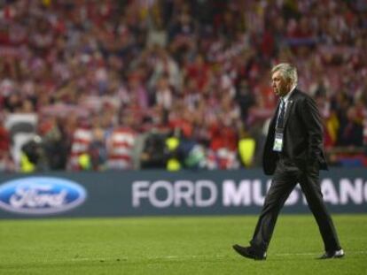 Simeone y Ancelotti, en la final. 