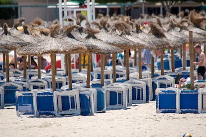 Punta Ballena, en Magaluf, una de las zonas preferidas de Mallorca por británicos, este viernes.