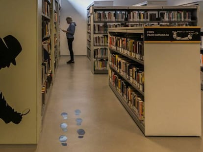 La biblioteca Montbau, a Barcelona.