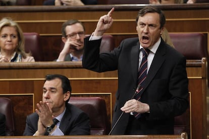 Rafael Hernando durante la sesión.