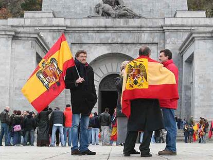 Conmemoración de la muerte de Franco en el Valle de los Caídos (Madrid) el 18 de noviembre del año pasado.