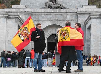 Conmemoración de la muerte de Franco en el Valle de los Caídos (Madrid) el 18 de noviembre del año pasado.
