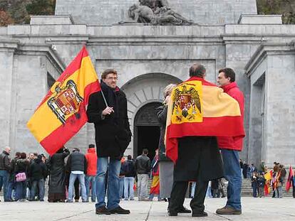 Conmemoración de la muerte de Franco en el Valle de los Caídos (Madrid) el 18 de noviembre del año pasado.