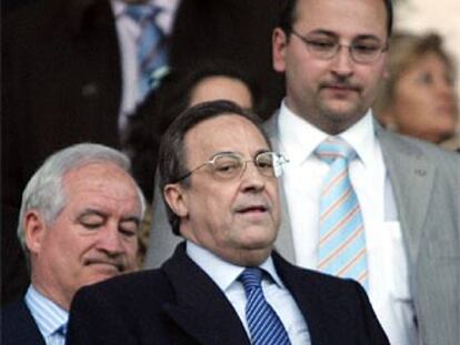 Florentino Pérez, tras la derrota de ayer, en Getafe.
