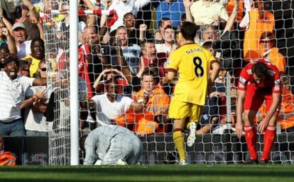 El error del portero español Reina en el último minuto del partido