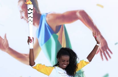 A jogadora de v&ocirc;lei, Fabiana Claudino.